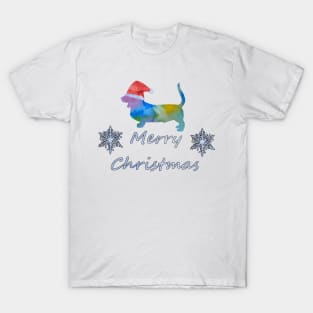 Santa Basset T-Shirt